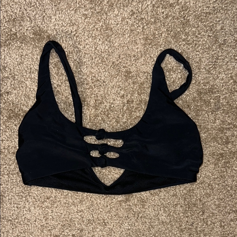 Express Black Bikini with Strappy Cutout Design